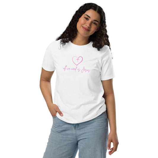 All we need is Jesus-Unisex staple eco t-shirt